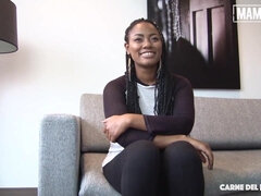 Tussi, Grosse titten, Schwarz, Paar, Schwarz, Hardcore, Rasiert, Tätowierung