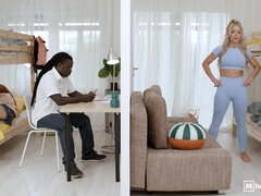 Anal, Chambre à dormir, Noire, Sucer une bite, Queue, Faciale, Léchez, Chatte