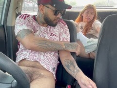 Mamada, Coche, Semen en la boca, Corridas, Pajear, Mexicano, Al aire libre, Público