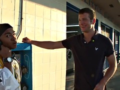 In den arsch, Grosser schwanz, Schwarz, Blasen, Schwarz, Schwul, Interrassisch