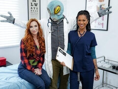 デカ尻, デカチン, デカパイ, フェラチオ, 医者, バック, 淫乱熟女, 赤毛