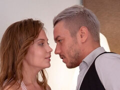 Schattig, Anaal, Pijpbeurt, Jurk, Ondergoed, Natuurlijke tieten, Kantoor, Tieten likken