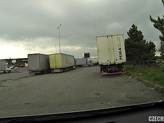 European Whore Fucked In The Car