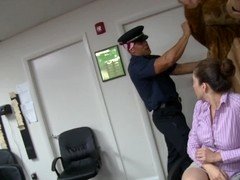素人, 美女, ブロンド, 茶髪の, 顔射, 手コキする, オフィス, オッパイの