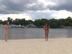 Nudist beach brings the best out of two hot teens