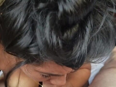Karina sucks Jesus cock and gets 3 days worth of cum in her mouth. - Milf