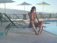 Culo, Universidad, Gafas, Tetas naturales, Al aire libre, Perforación, Solo, Tetas