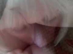 Leie, Grosse titten, Blondine, Blasen, Spermaladung, Oma, Reif, Rau