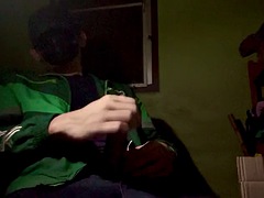 素人, アジア人, ゲイ, オナニー, ポルノスター, 一人, タイ, ユニフォーム
