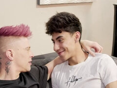 Stel, Homo, Hardcore, Zoenen, Latijnse vrouw, Pornster, Mager, Tiener