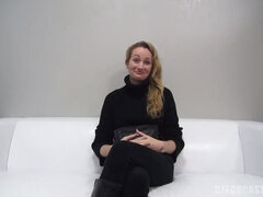 Blonde Barbora's Casting: Anal Audition