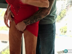 Grote kont, Grote lul, Pijpbeurt, Sperma shot, Lul, Omie, Rijpe lesbienne, Natuurlijke tieten