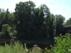 18, 素人, お尻, ドイツ人, ハードコア, 小柄, 公共, 現実