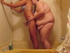 American, Arab, Bathroom, Big ass, Cheating, Creampie, Orgasm, Wife