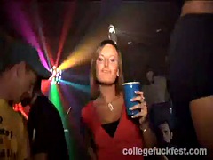 Party student fucks cock after fingering