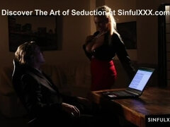 Blond, Vrouw, Hd, Reusachtig, Moeder die ik wil neuken, Kantoor, Kut duiken, Tieten likken