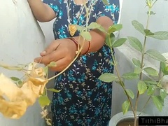 Hot Bengali Bhabi Fucked by Neighbor on Terrace - Anal & Blowjob Action