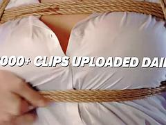 ブロンド, ボンデージ, 足, フェティッシュ, 足フェチ, オイル, ハメ撮り