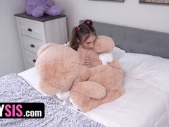 Watch petite stepsis Sis practice her sexual skills with her willing stepbro in a hot CFNM session
