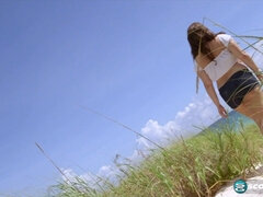 美人, デカ尻, デカパイ, 女, 巨大, 自然山雀, アウトドア, オッパイの