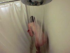Lieveling, Grote mammen, Blond, Douche