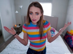 Cul, Blonde, Sucer une bite, Mignonne, Queue, En levrette, Pov, Adolescente