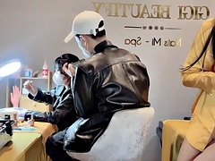 Leie, Asiatisch, Tussi, Masturbation, Sauna, Spielzeuge