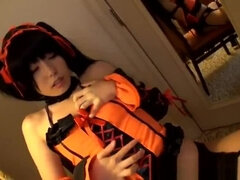 Fingered nippon babe banged in costume play