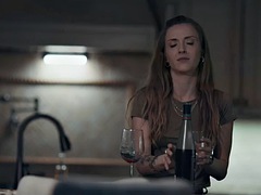 Cunnilingus, Chica, Penetracion con dedos, Flexible, Lesbiana, Pezones, Seducido, Tatuaje