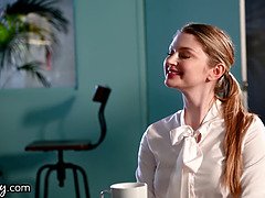 Girlsway hot counselor Bunny Colby consults my wet labia