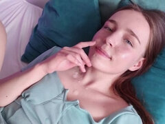 Brunette, Cum in mouth, Cumshot, Cute, Facial, Teen