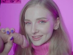 Enthousiasteling, Pijpbeurt, Sperma in mond, Lul, Handbeurt, Huisgemaakt, Likken, Zuigen