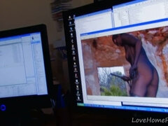Leie, Blondine, Doppelpenetration, Hd, Selbstgemacht, Rau, Flotter dreier