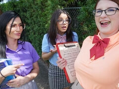 デカチン, デカパイ, フェラチオ, グループ, 自然山雀, ハメ撮り, ガリガリ, オッパイの