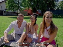 Gehörnter ehemann, Tschechisch, Europäisch, Frau frau mann, Hd, Pov, Swingers, Ehefrau