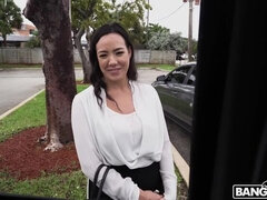 Big-Titted Brunette MILF Kitten Latenight Rides with a Massive Cock in POV Car Scene