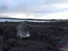 Amateur, Plage, Bikini, Embrassement, De plein air, Pov, Voyeur, Mouillée