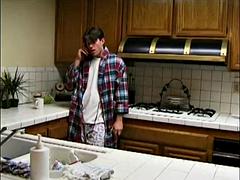 デカチン, フェラチオ, 茶髪の, なめる, 乳首, フェラする, タトゥー, オッパイの