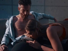 Gros seins, Blonde, Gorge profonde, En levrette, Érotique, Lingerie, Chatte, Nénés