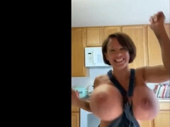 Hot MILF with huge fake boobs porn video