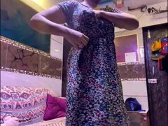 Gorda, Tetona, Indio, Desnudo, Desnudo, Pov, Desnudarse, Tetas