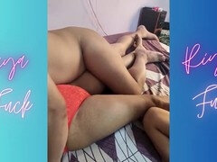 バイセクシャル, カップル, 乱交, グループ, 自家製, 人妻の, フェラする, 三人