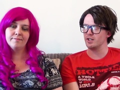 Belle grosse femme bgf, Sucer une bite, Tir de sperme, Faciale, Piercing, Tatouage