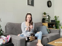 Enthousiasteling, Bruinharig, Vrouw, Hardcore, Hd, Orgasme, Alleen, Speelgoed