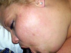 Amateur, Belle grosse femme bgf, Sucer une bite, Interracial