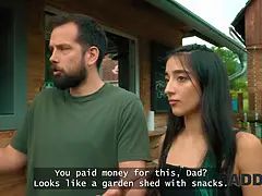 Bedriegen, Daddy, Vriendin, Hd, Japaans, Latijnse vrouw, Buiten, Schreeuwen