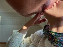 Leie, Arschlecken, Blasen, Spermaladung, Fetisch, Handjob, Selbstgemacht, Arsch lecken