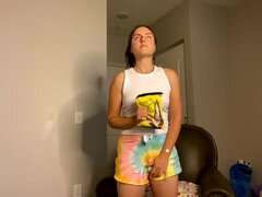 素人, ブロンド, カワイイ, 自家製, オナニー, ヤリマン, 濡れ