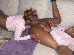 Schwarz, Lesbisch, Muschi, Spielzeuge