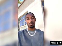 Verga grande, Rubia, Mamada, Corrida, Doble penetracion, Ébano, Interracial, Trio